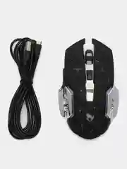 Мышь игровая беспроводная бесшумная RGB T Wolf Q13