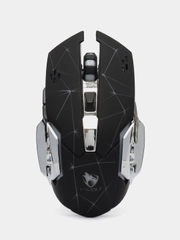 Мышь игровая беспроводная бесшумная RGB T Wolf Q13