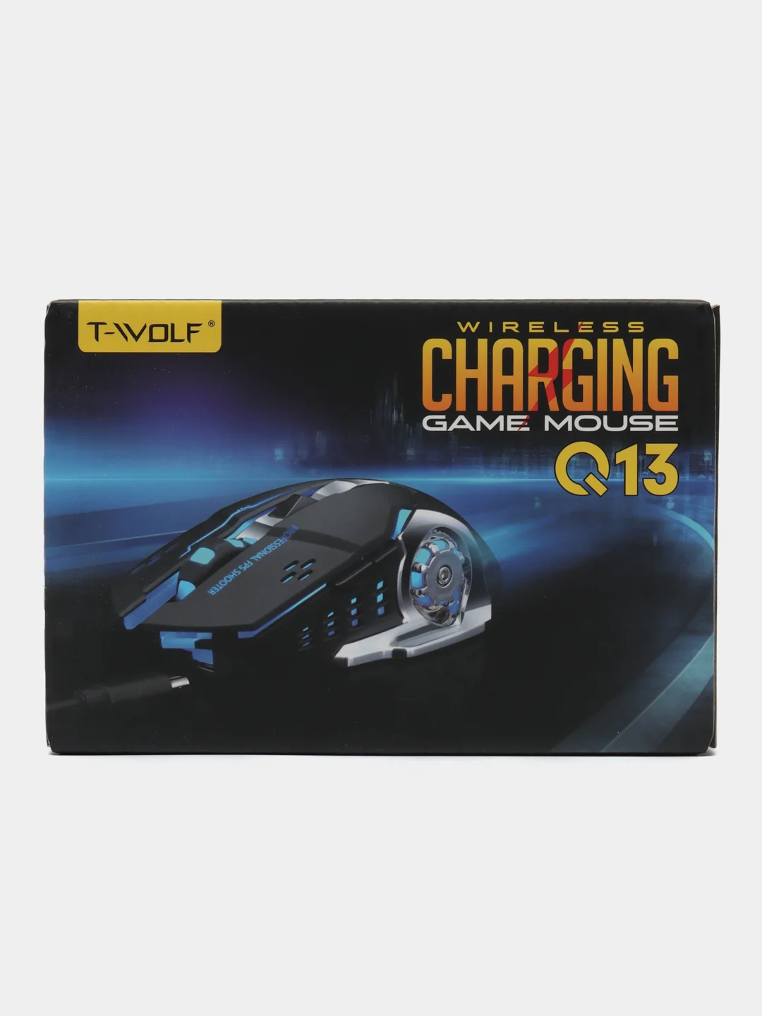 Мышь игровая беспроводная бесшумная RGB T Wolf Q13