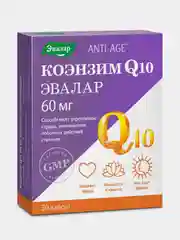 БАД Эвалар Коэнзим Q10 60 мг, 30 капсул