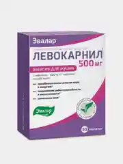 БАД Эвалар "Левокарнил", 500 мг, 30 таблеток