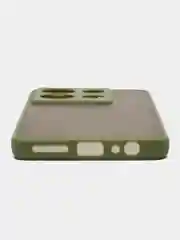 Красный чехол на Infinix Note 30 (Инфиникс Нот 30), пластиковый, матовый, с цветными кнопками