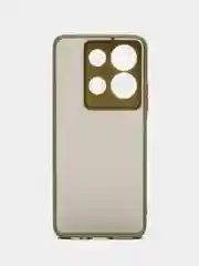 Красный чехол на Infinix Note 30 (Инфиникс Нот 30), пластиковый, матовый, с цветными кнопками