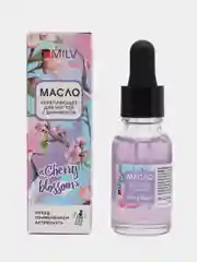 Укрепляющее масло для ногтей со смолой мастикового дерева и шиммером CHERRY BLOSSOM. 15 мл