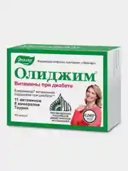 Витамины Эвалар Олиджим, при диабете, 60 капсул