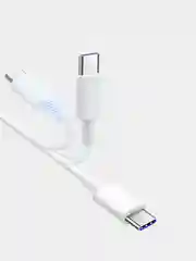 Белый кабель 5А, Type-C, USB, c быстрой зарядки, на Андройд и передачи данных