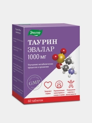 БАД Эвалар Таурин ,1000 мг, 60 таблеток