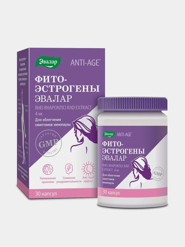 БАД Эвалар ФитоЭстрогены, 30 капсул