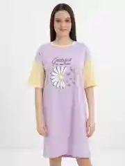 Аметистовый туника женская с коротким рукавом