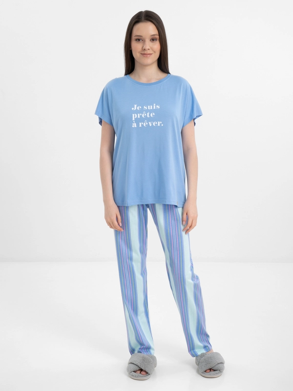 Футболка и брюки, женский домашний комплект Clever Wear