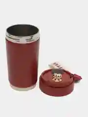 Бордовый термокружка автомобильная с индикатором температуры, с керамическим покрытием, 450 мл