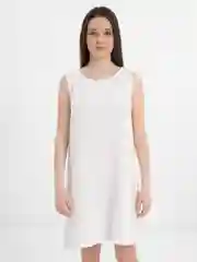 Белый платье для дома из муслина