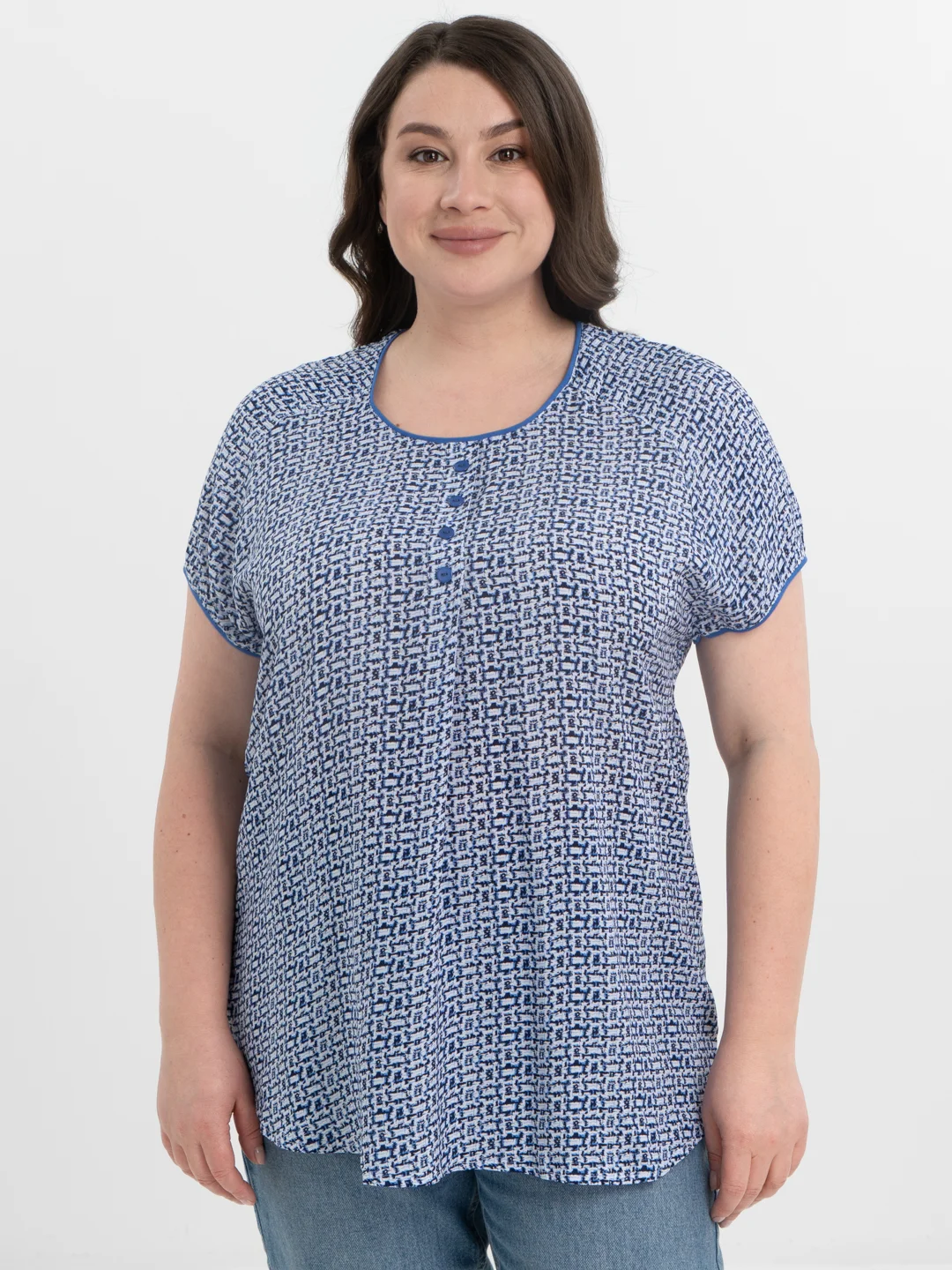 Туника женская, свободная, легкая, размеры с 50 по 56, LILIANS