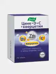 БАД Эвалар "Цинк + D + С + кверцетин", 200 таблеток
