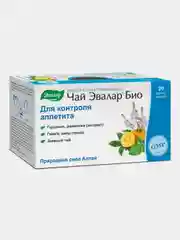Травяной чай Эвалар БИО для контроля аппетита, 20 фильтр-пакетов