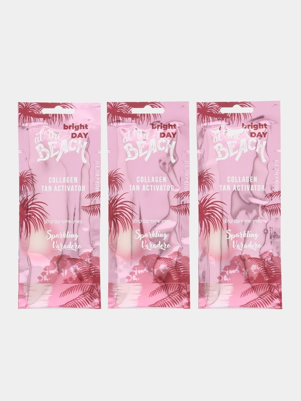 Саше 1штука и 3шт Bright day Sparking Varadero ультратемными бронзаторами 1шт=15мл