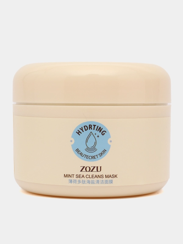 Очищающая маска для лица с морской солью и мятой Zozu Mint Sea Cleans Mask, 100 гр