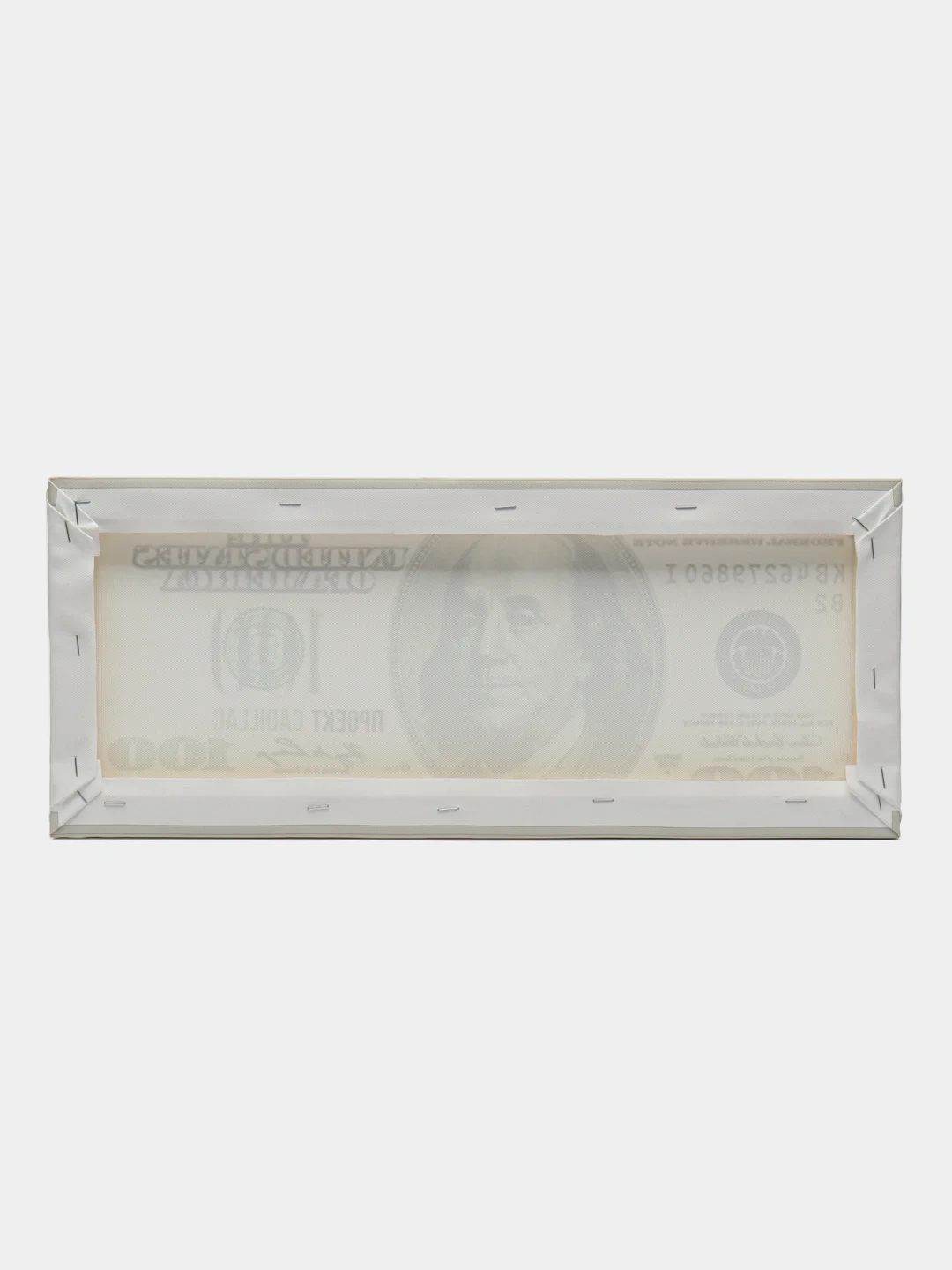 Картина на холсте, постер "100 DOLLAR", 22 на 45 см