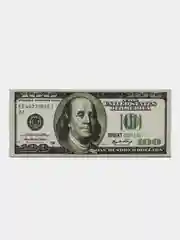 Картина на холсте, постер "100 DOLLAR", 22 на 45 см