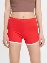 Красный шорты женские, спортивные