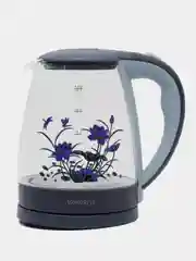 Чайник электрический ENERGY E-287, стекло, 2 л, 1500 Вт, подсветка, синий