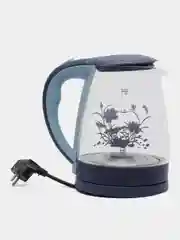 Чайник электрический ENERGY E-287, стекло, 2 л, 1500 Вт, подсветка, синий