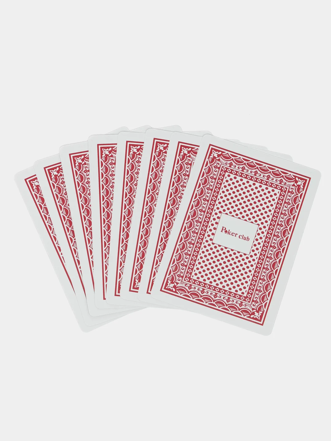 Красный карты игральные Poker Club, для покера, пластиковые, 54 штуки