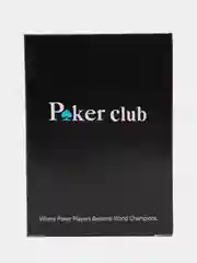 Синий карты игральные Poker Club, для покера, пластиковые, 54 штуки