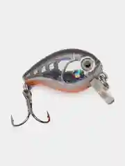 Серебряный воблер крэнк Namazu Crystal Crank 27 мм, вес 2,4 гр