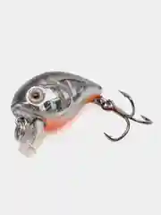 Серебряный воблер крэнк Namazu Crystal Crank 27 мм, вес 2,4 гр