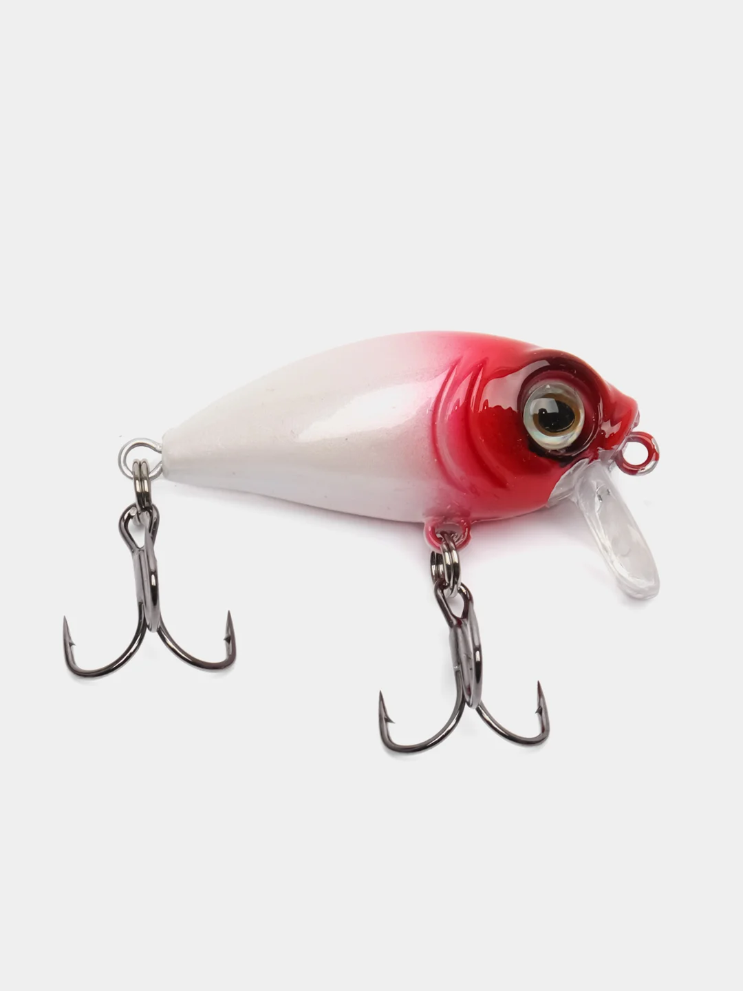 Белый воблер крэнк Namazu Waterfly 36мм вес 2,8 гр