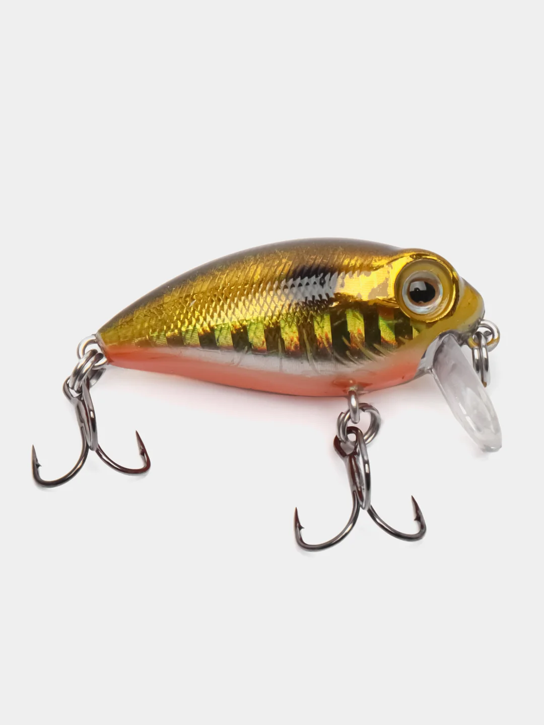 Золотой воблер крэнк Namazu Waterfly 36мм вес 2,8 гр