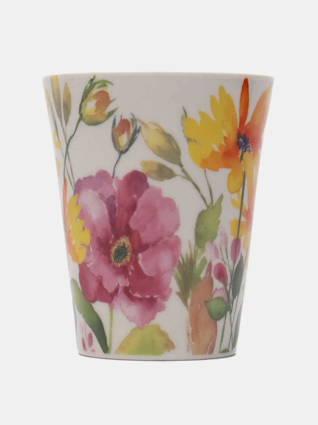 Желтый кружка "Floristry" v=370мл (фарфор)1,2,3