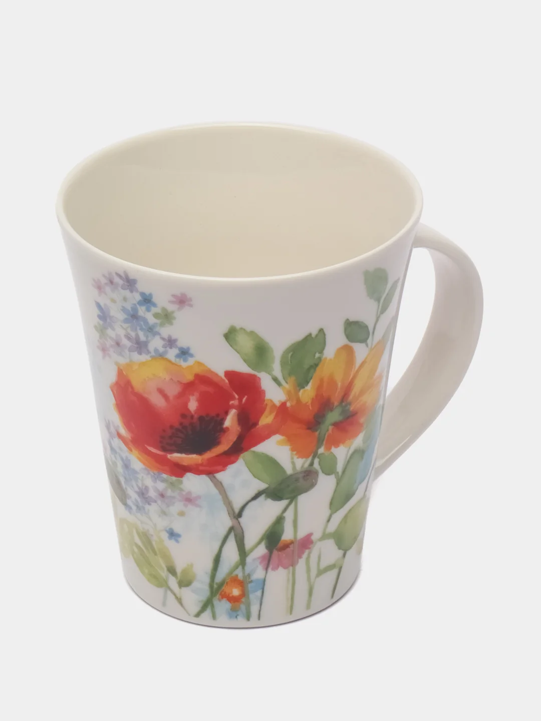Красный кружка "Floristry" v=370мл (фарфор)1,2,3