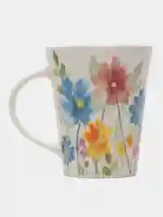 Красный кружка "Floristry" v=370мл (фарфор)1,2,3