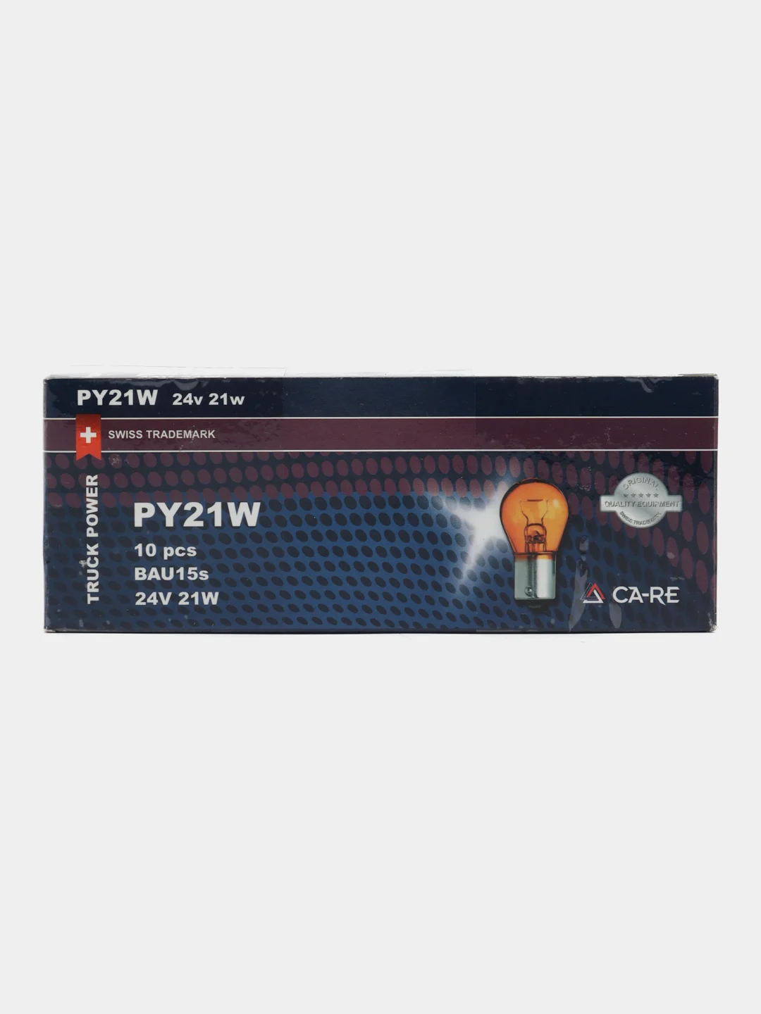 Лампа автомобильная PY21W CA-RE Amber Natural Glass Indicator Bulb 24V (Box10) RB070 30689