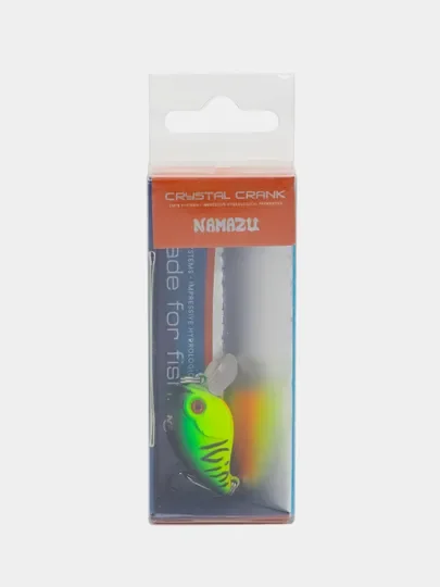 Золотой воблер крэнк Namazu Crystal Crank 27 мм, вес 2,4 гр