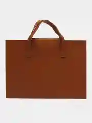 Коричневый чехол-сумка для ноутбука Macbook с отделением для планшета, папка для документов А4