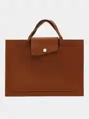 Коричневый чехол-сумка для ноутбука Macbook с отделением для планшета, папка для документов А4