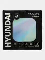 Голубой весы напольные электронные Hyundai, до 180 кг, H-BS03961, H-BS03535