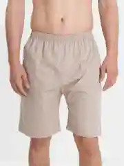 Бежевый меланж trendd / Шорты базовые Unisex с карманами и эластичной талией