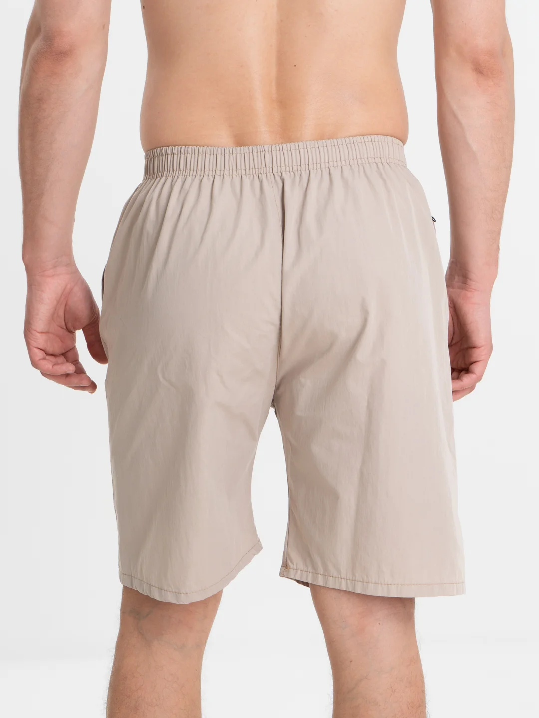 Бежевый trendd / Шорты базовые Unisex с карманами и эластичной талией