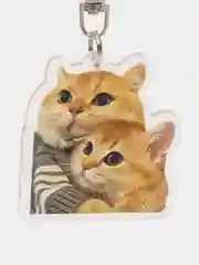Горчичный брелок для ключей акриловый  "Мем котики"