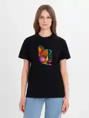 Футболка с вышивкой "Мяу" (meow)