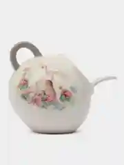 Сахарница с ложкой Зайка, 200 мл, цвет белый