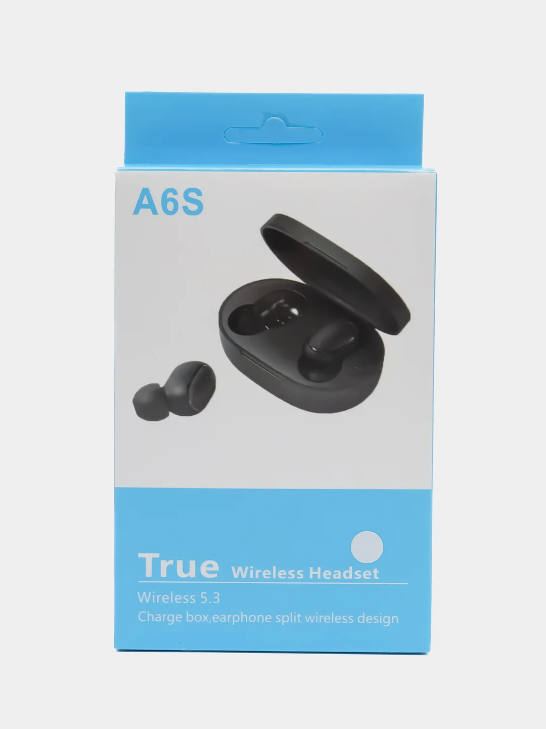 Белый беспроводные наушники True A6S Bluetooth