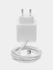 Белый сетевое зарядное устройство Samsung Power Adapter, USB-A (15W)+ Type-C (35W)