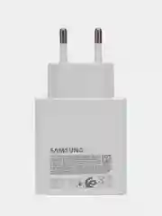 Белый сетевое зарядное устройство Samsung Power Adapter, USB-A (15W)+ Type-C (35W)