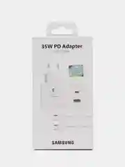Белый сетевое зарядное устройство Samsung Power Adapter, USB-A (15W)+ Type-C (35W)