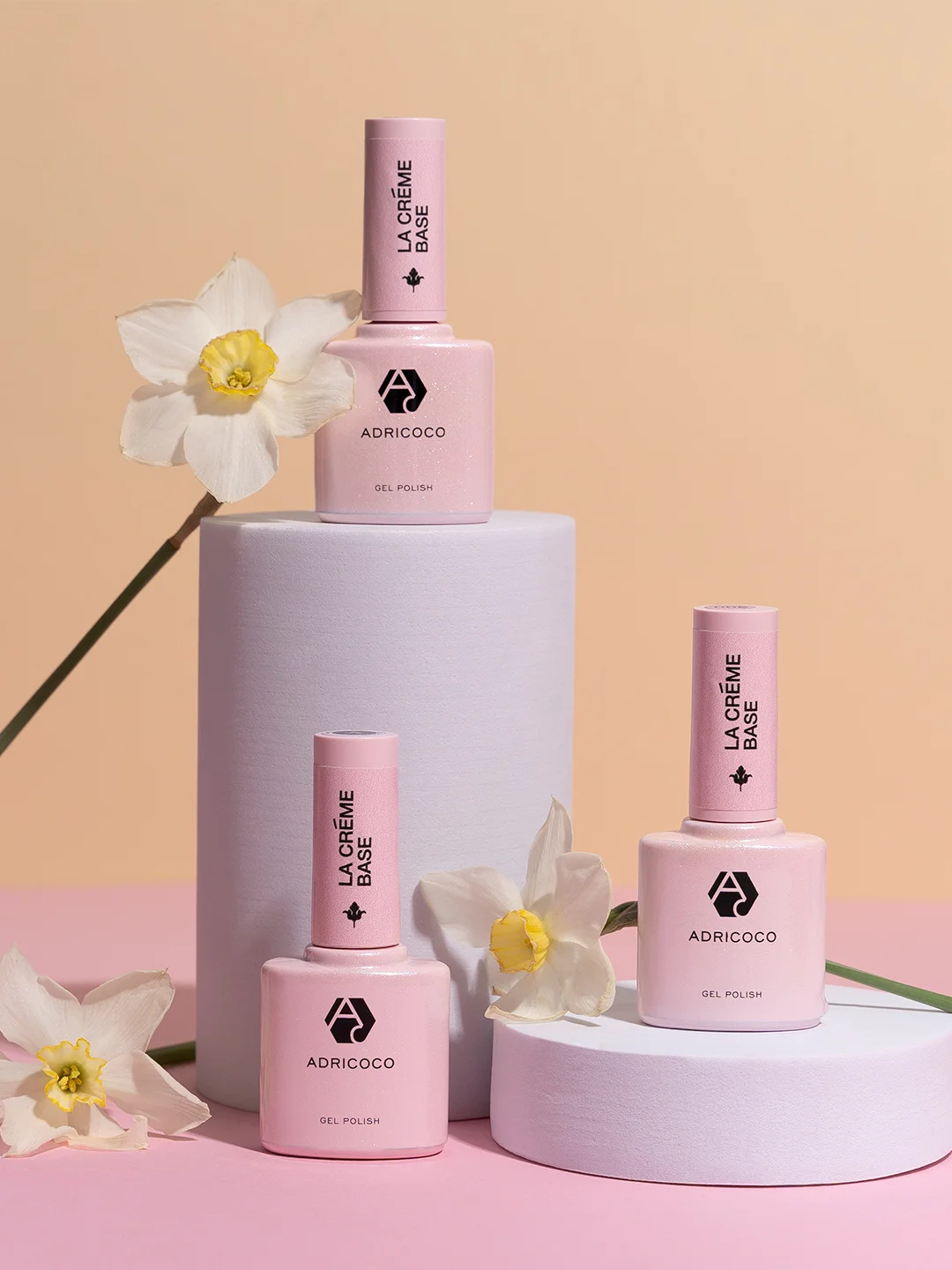 Цветная база для ногтей Adricoco La creme, нюд